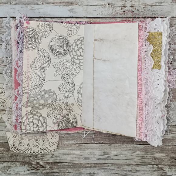 Pink Embellished Junk Journal: Flowers, Birds and Butterflies (Benevolent) - Picture 10 of 16